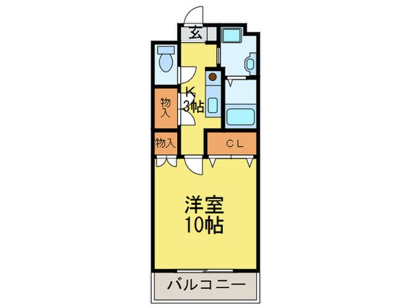 リンデン東薬院の物件間取画像